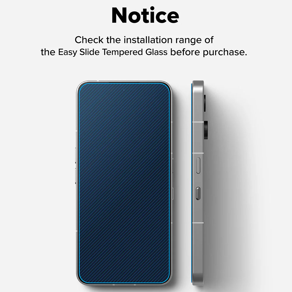 Picture of Nothing Phone 3 Screen Protector | Ringke Easy Slide Tempered Glass Screen Protector for Nothing Phone 3 (Clear) 2pcs