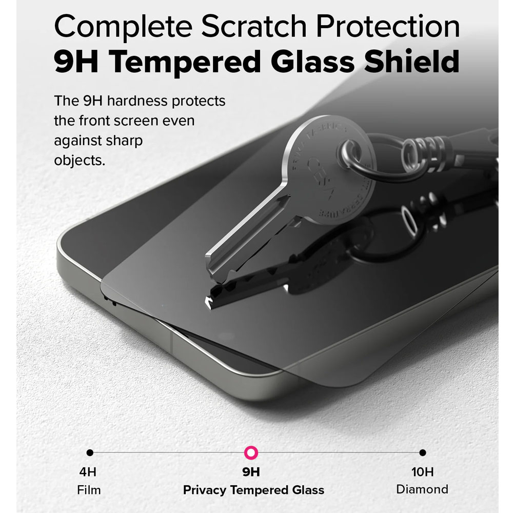 Picture of Samsung Galaxy S25 Screen Protector | Ringke Easy Slide Tempered Glass Screen Protector for Samsung Galaxy S25 (Privacy Anti Peep) 2pcs