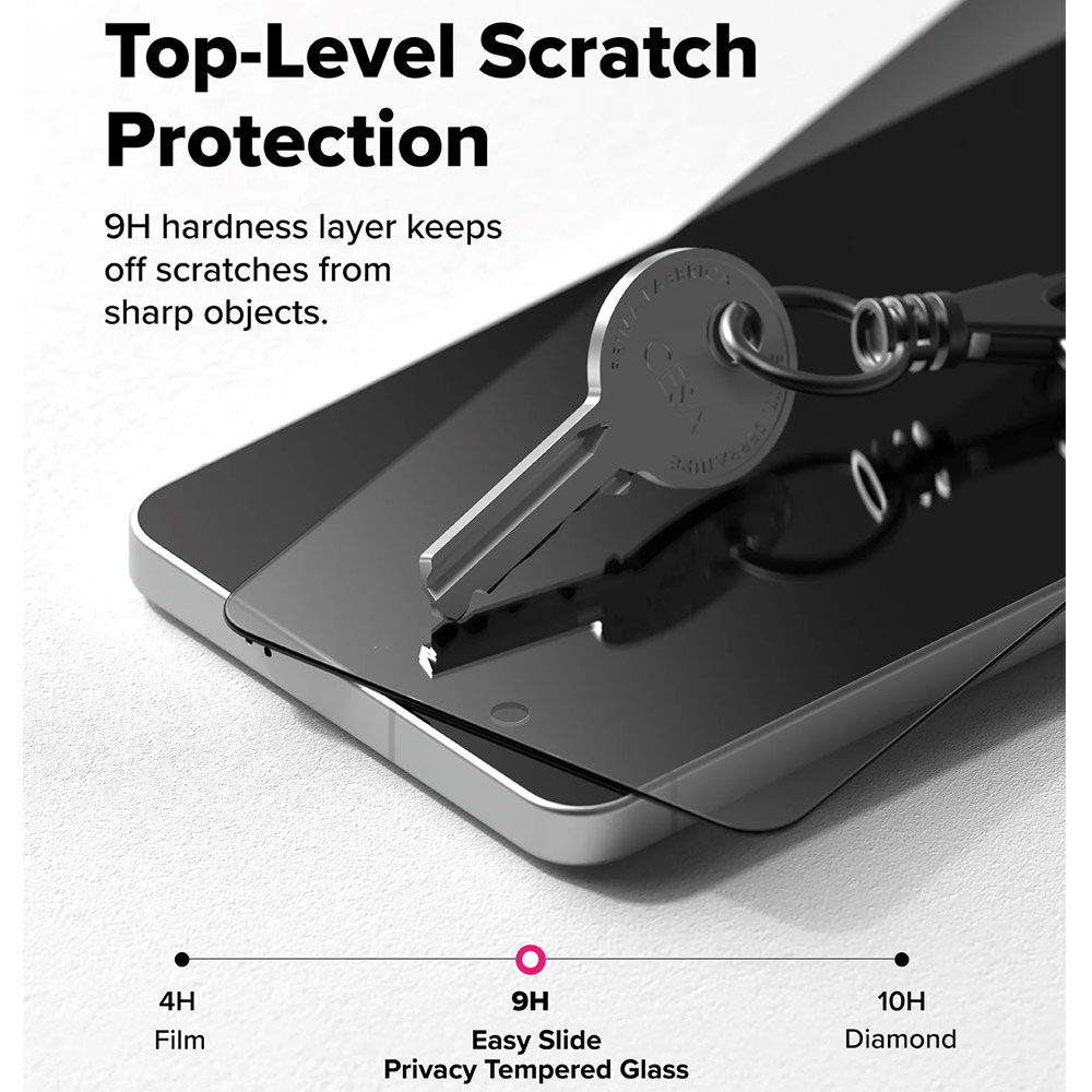 Picture of Samsung Galaxy S26 Plus Screen Protector | Ringke Easy Slide Tempered Glass Screen Protector for Samsung Galaxy S26 Plus (Privacy Anti Peep) 2pcs