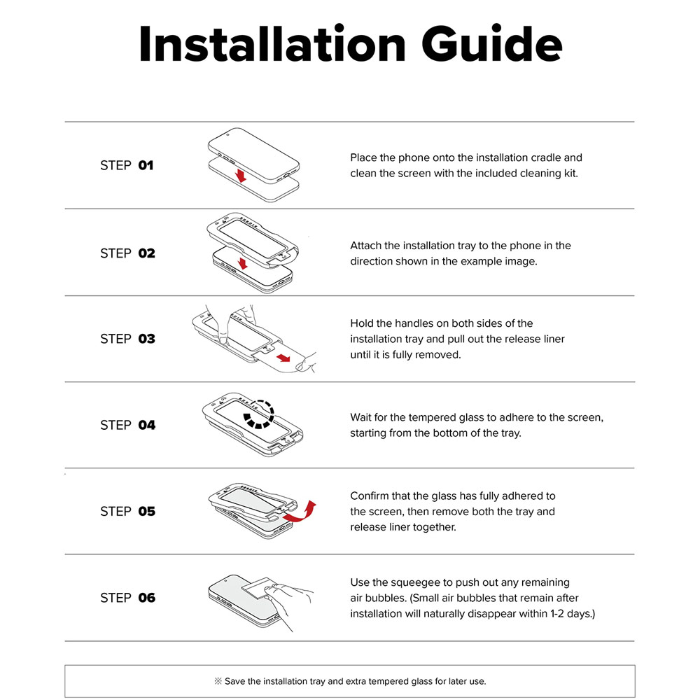 Picture of Samsung Galaxy S26 Screen Protector | Ringke Easy Slide Tempered Glass Screen Protector for Samsung Galaxy S26(Clear) 2pcs