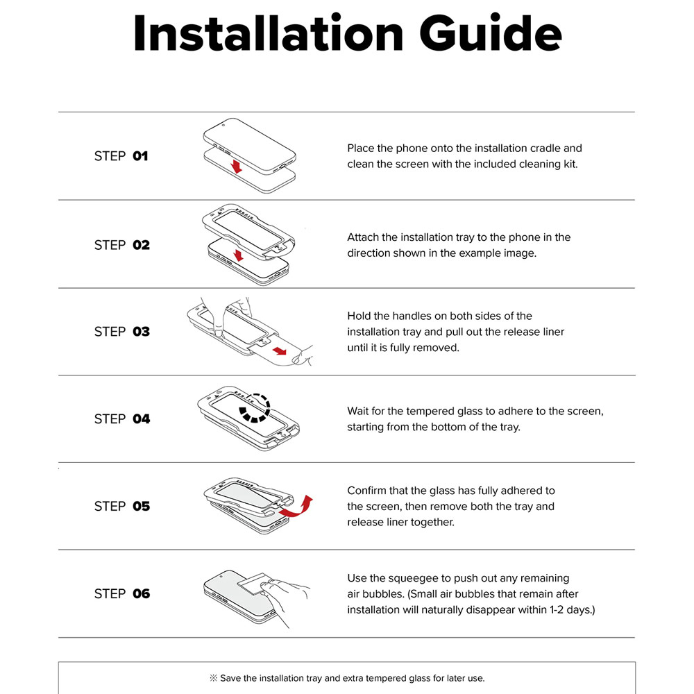Picture of Samsung Galaxy S26 Plus Screen Protector | Ringke Easy Slide Tempered Glass Screen Protector for Samsung Galaxy S26 Plus(Clear) 2pcs