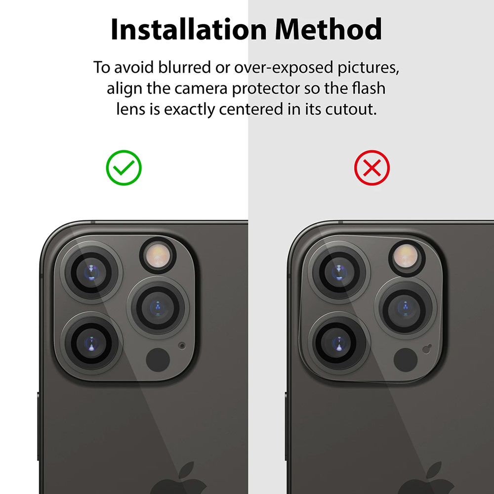 Picture of Apple iPhone 13 Pro 6.1 | Ringke Camera Glass Protector for Apple iPhone 13 Pro Max 6.7 iPhone 13 Pro 6.1 (Clear)
