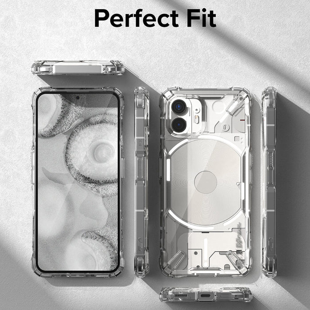 Picture of Nothing Phone 2 Case | Ringke Fusion X High Level Protection Case for Nothing Phone 2 (Smoke Black)