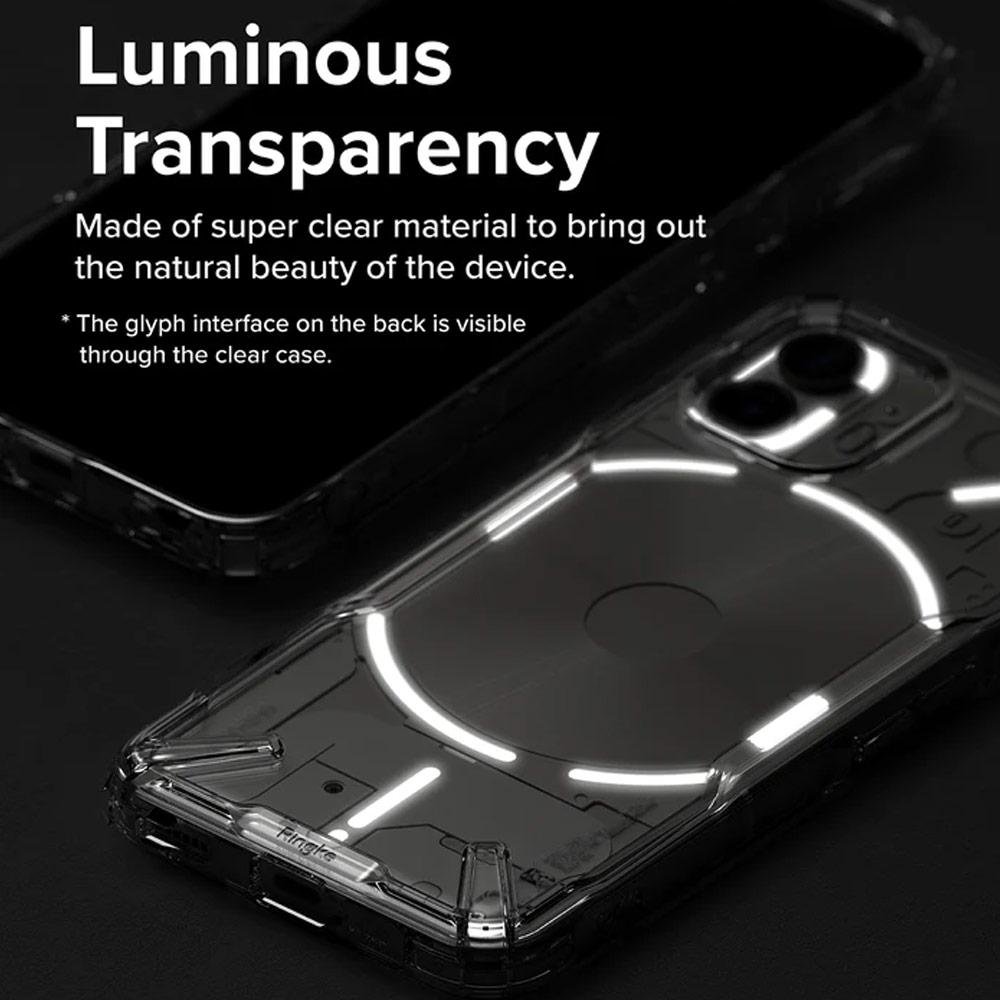 Picture of Nothing Phone 2 Case | Ringke Fusion X High Level Protection Case for Nothing Phone 2 (Smoke Black)