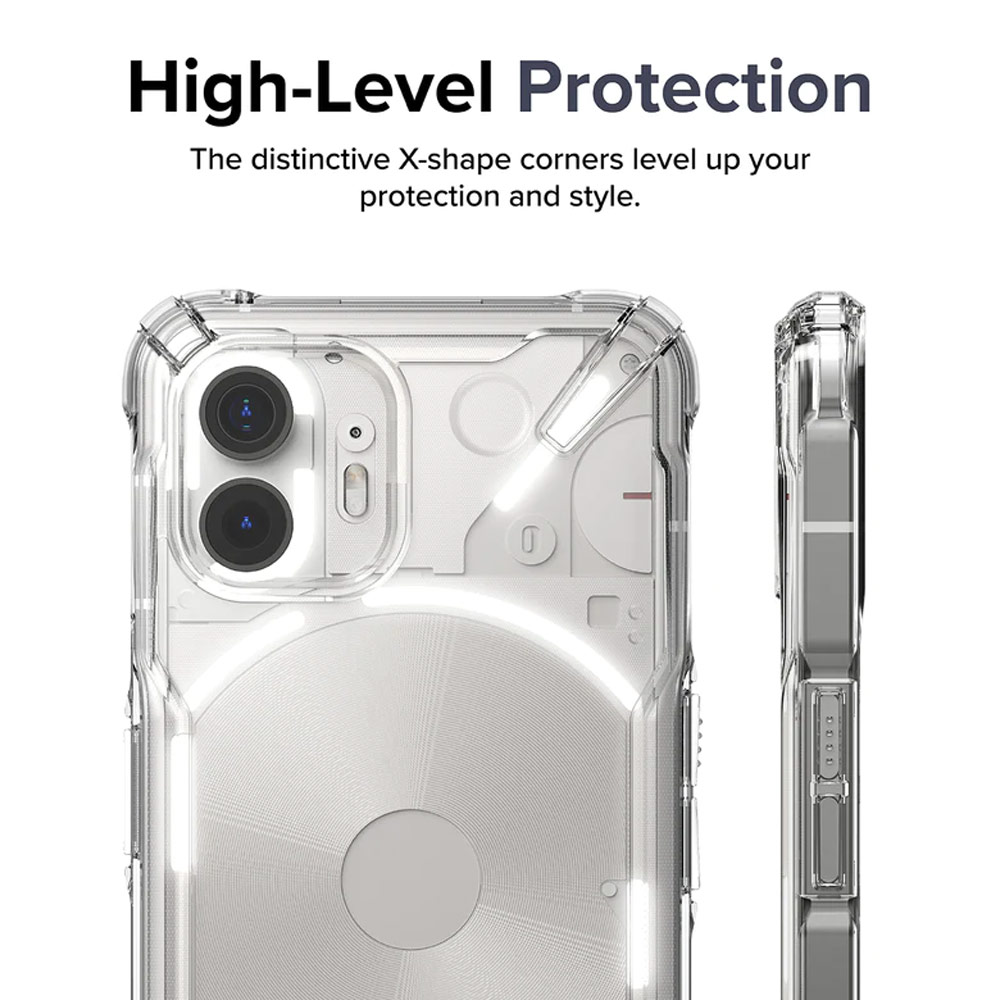 Picture of Nothing Phone 2 Case | Ringke Fusion X High Level Protection Case for Nothing Phone 2 (Smoke Black)