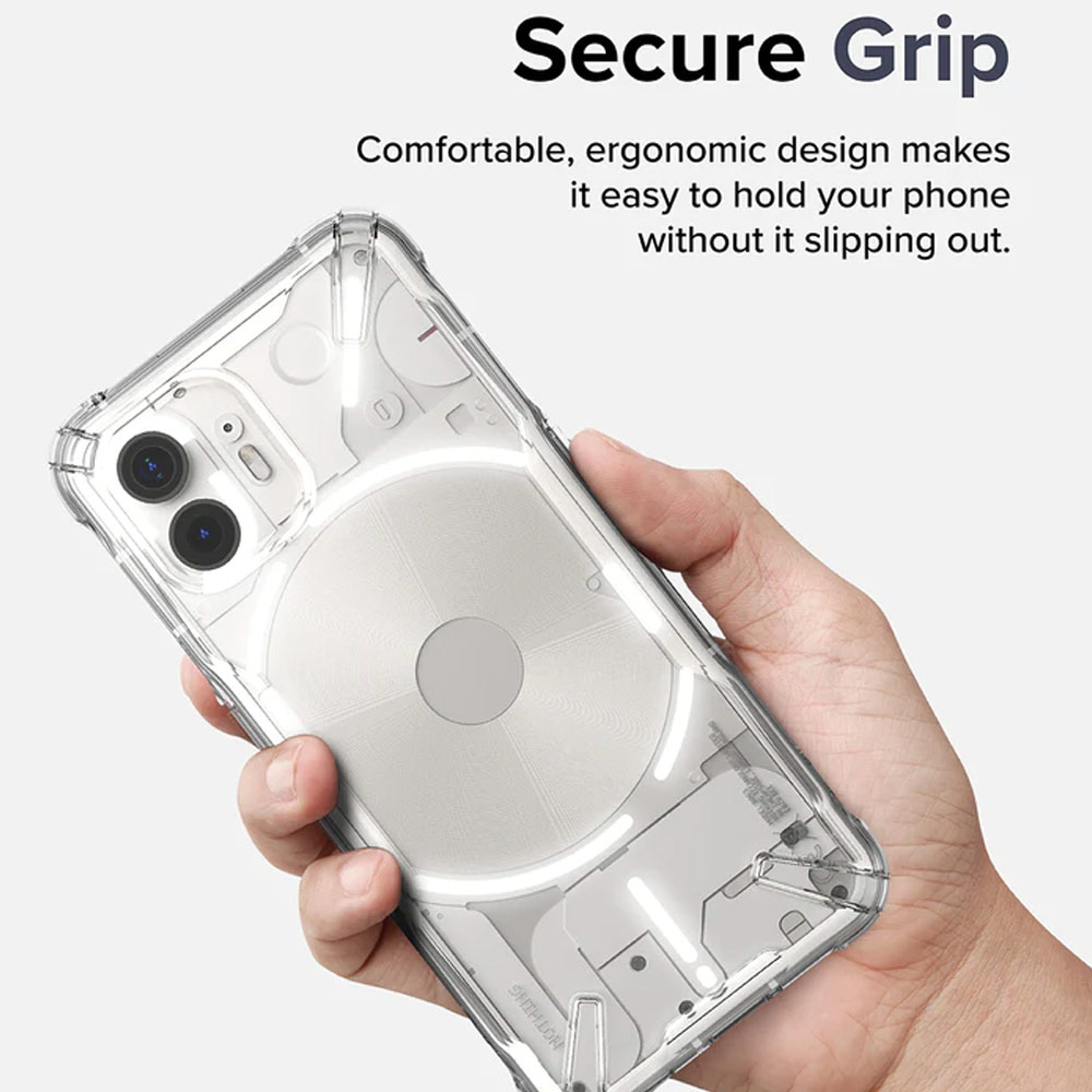 Picture of Nothing Phone 2 Case | Ringke Fusion X High Level Protection Case for Nothing Phone 2 (Smoke Black)