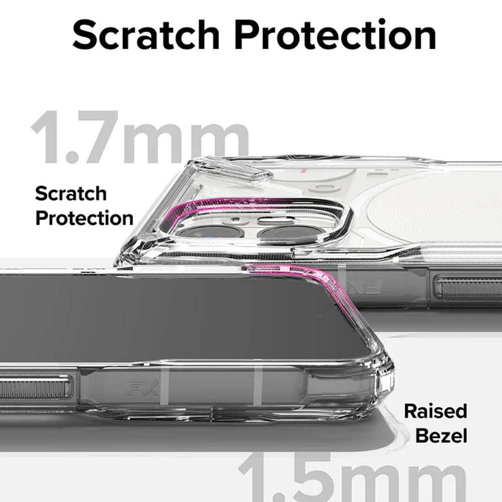 Picture of Nothing Phone 2 Case | Ringke Fusion X High Level Protection Case for Nothing Phone 2 (Smoke Black)