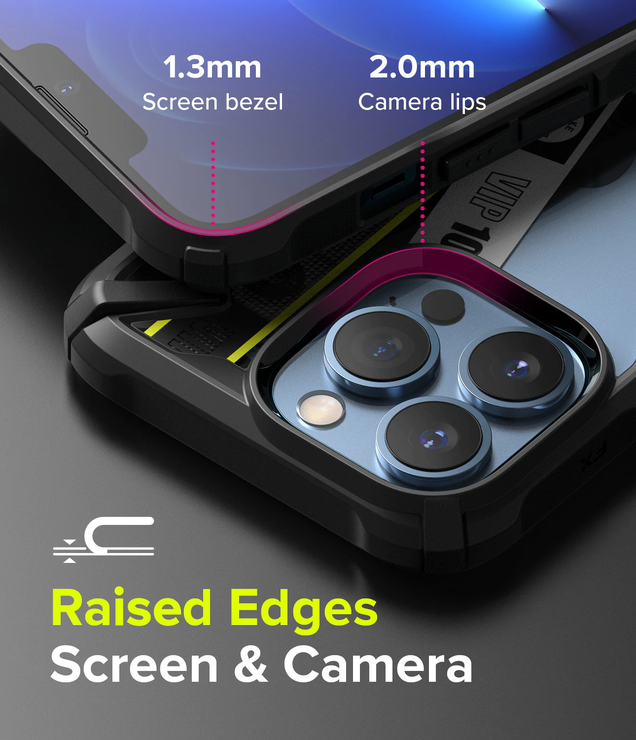 Picture of Apple iPhone 13 Pro Max 6.7 Case | Ringke Fusion X Design Protection Case for Apple iPhone 13 Pro Max 6.7 (Ticket Band Design)