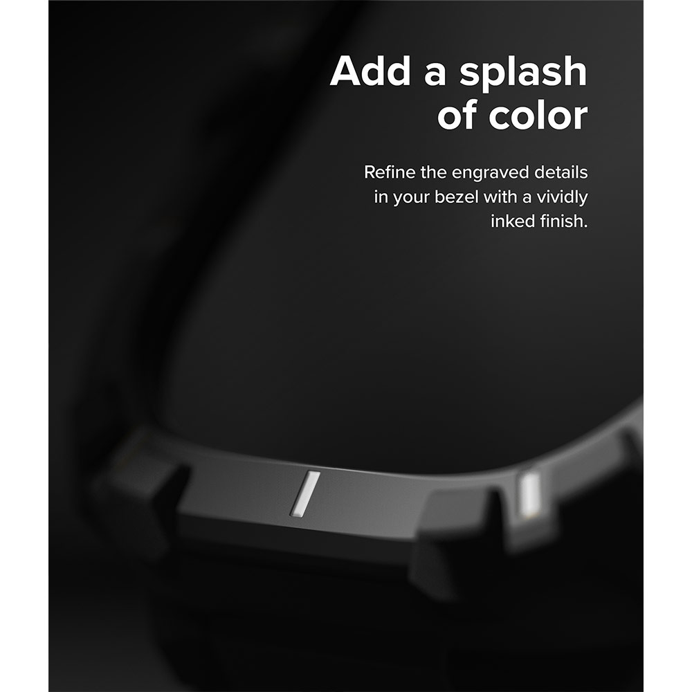 Picture of Apple Watch 49mm Ultra 3 Case | Ringke Fusion X Guard Protection Case Strap Band for Apple Watch Ultra 49mm (Black White Index)