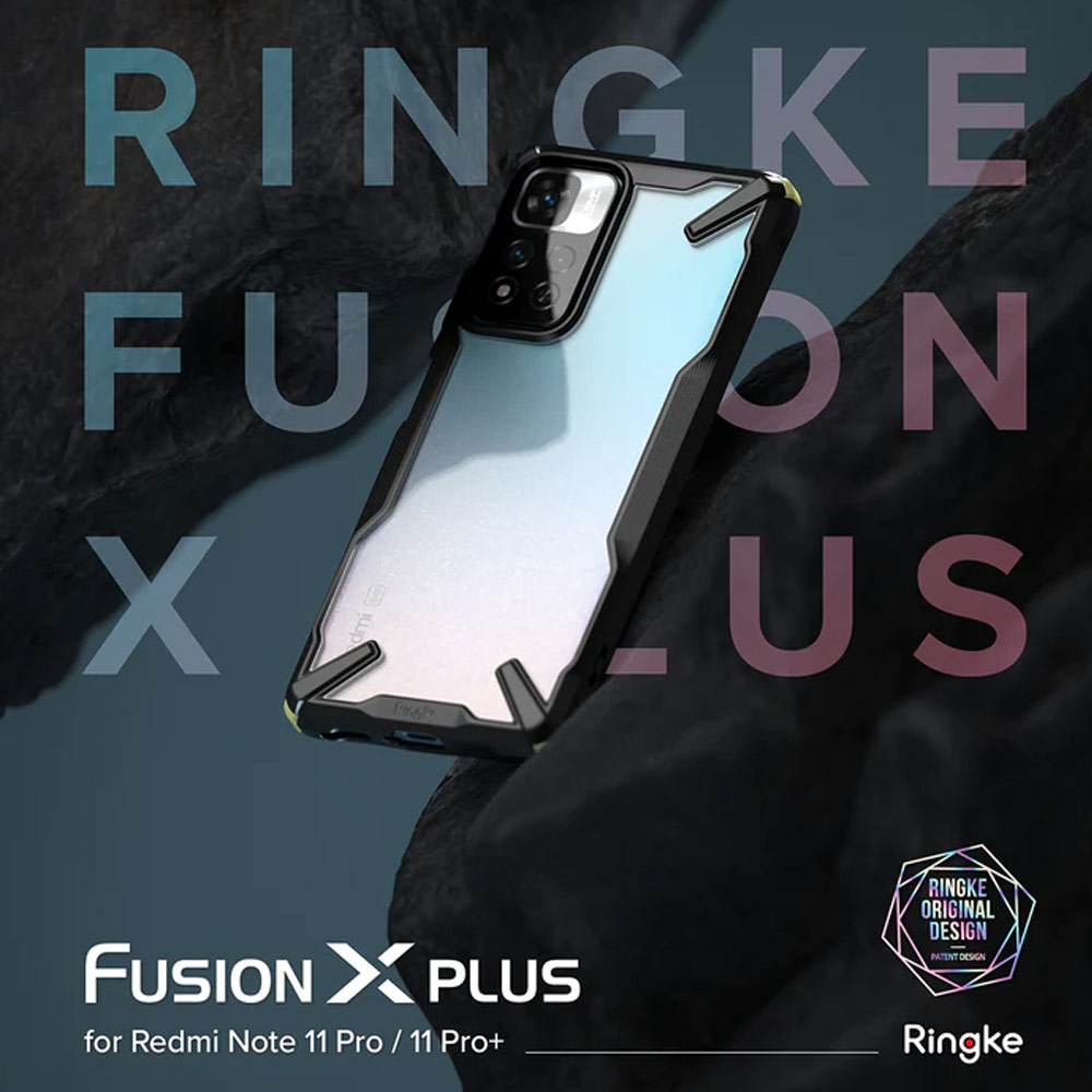 Picture of Xiaomi Redmi Note 11 Pro / 11 Pro Plus 5G Case | Ringke Fusion X Plus Drop Protection Case for Xiaomi Redmi Note 11 Pro Plus 5G Case (Black)