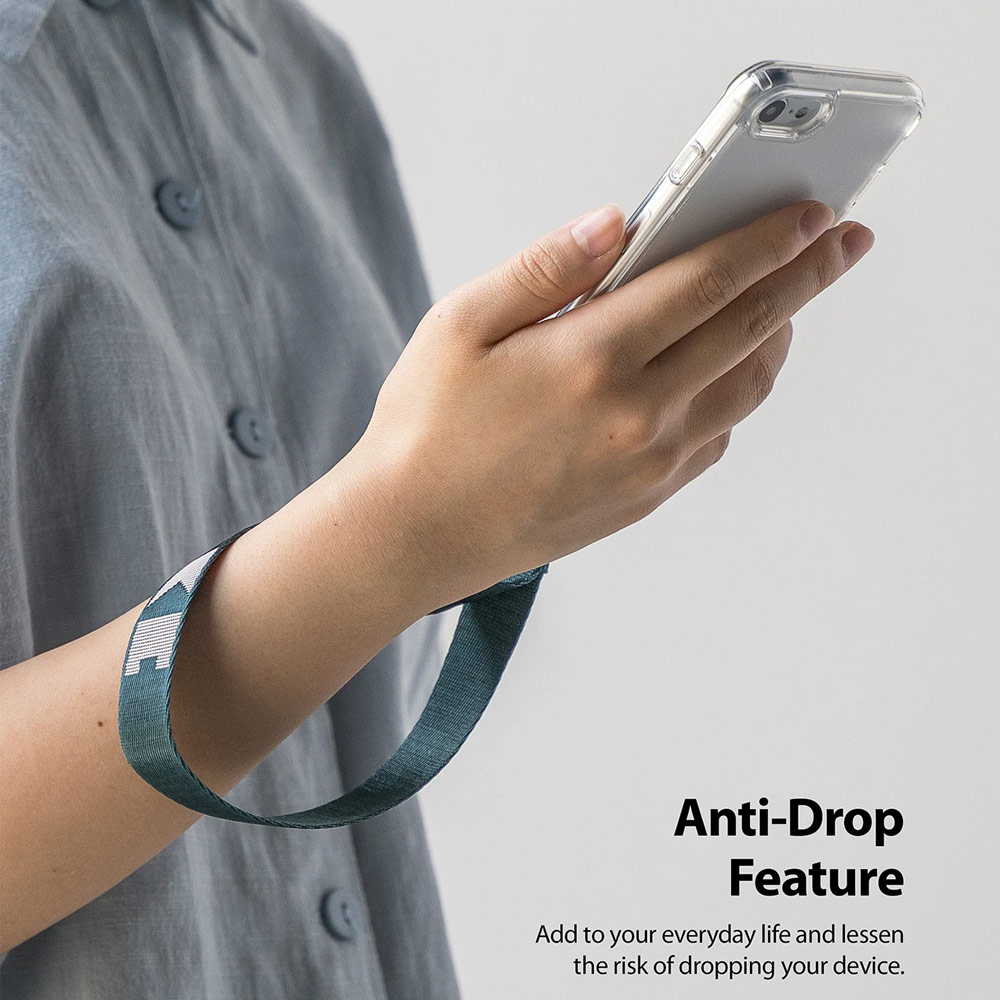 Picture of Ringke Hand Strap Smartphone Case Strap Camera Strap Key Ring Strap Airpods Pro Strap (Lettering Peacock Green)