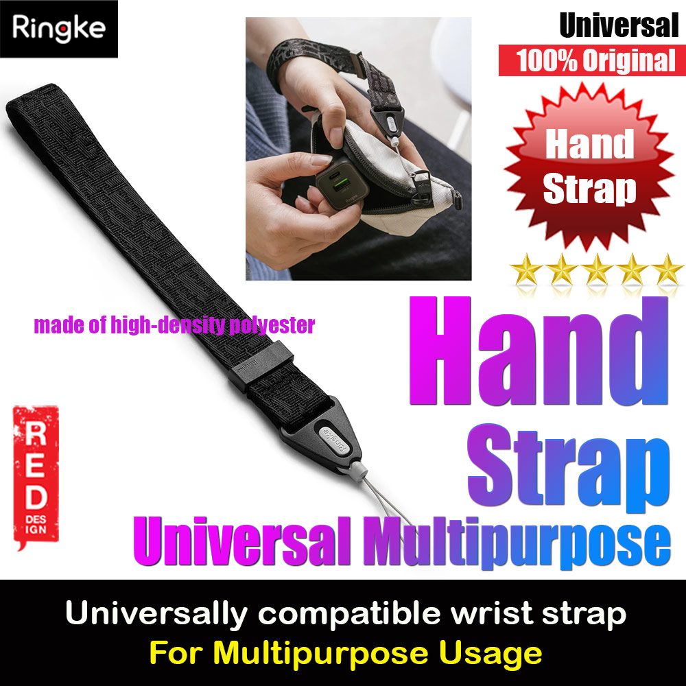 Picture of Ringke Hand Wrist Strap for phone case keychain camera game console USB flash drives (Lettering Black 2) Red Design- Red Design Cases, Red Design Covers, iPad Cases and a wide selection of Red Design Accessories in Malaysia, Sabah, Sarawak and Singapore 