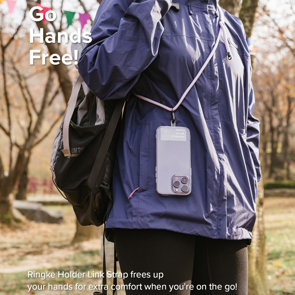 Picture of Ringke Shoulder Strap Holder Link for Phone case (Pink)