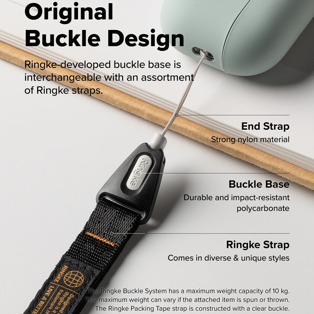 Picture of Ringke High density polyester Lanyard Strap Slim (Black)