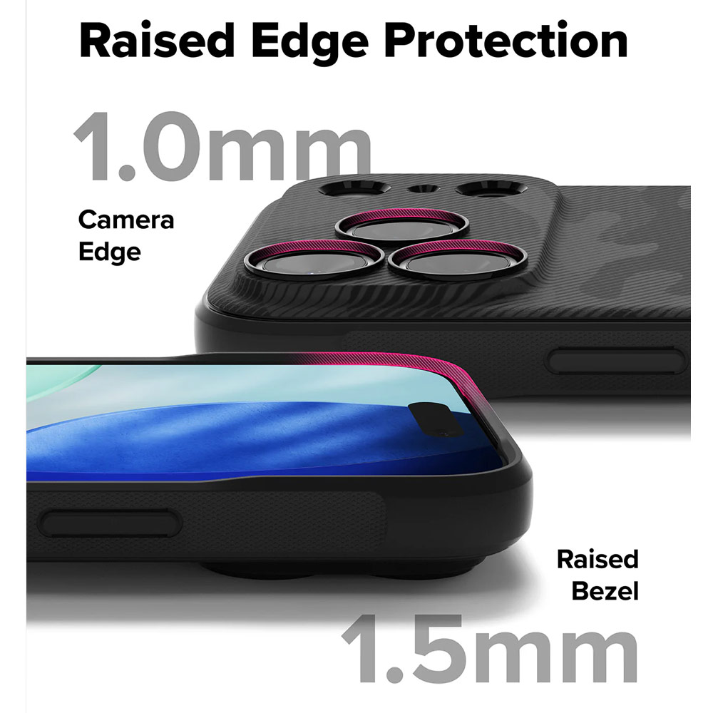 Picture of Apple iPhone 17 Pro Max 6.9 Case | Ringke Onyx Magnetic TPU Anti Finger Print Anti Slip Drop Protection Case for iPhone 17 Pro Max 6.9 (Camo Black)