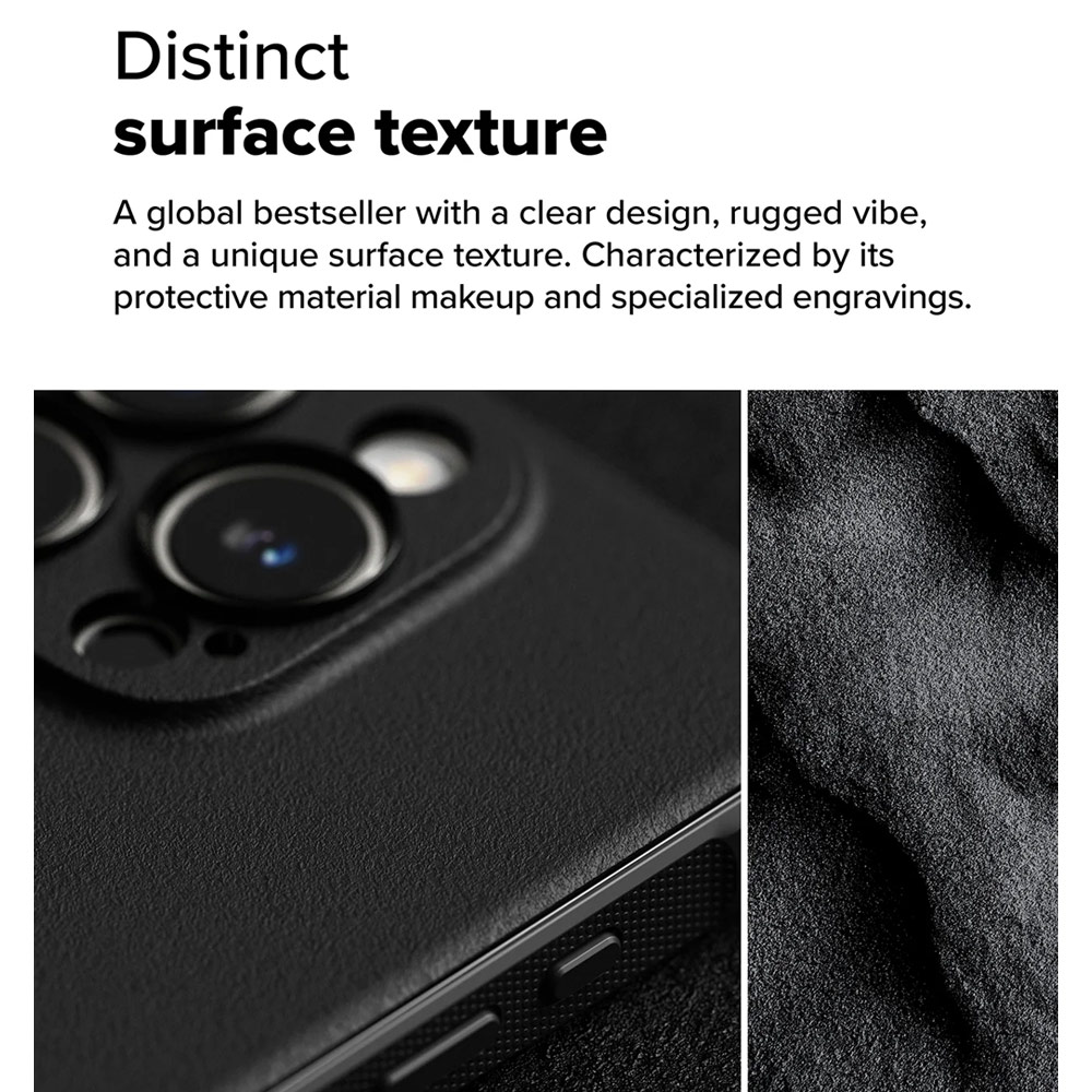 Picture of Apple iPhone 16 Pro Max 6.9 Case | Ringke Onyx Tough Heavy Duty Slim Light Drop Protection Case for Apple iPhone 16 Pro Max 6.9 (Black)