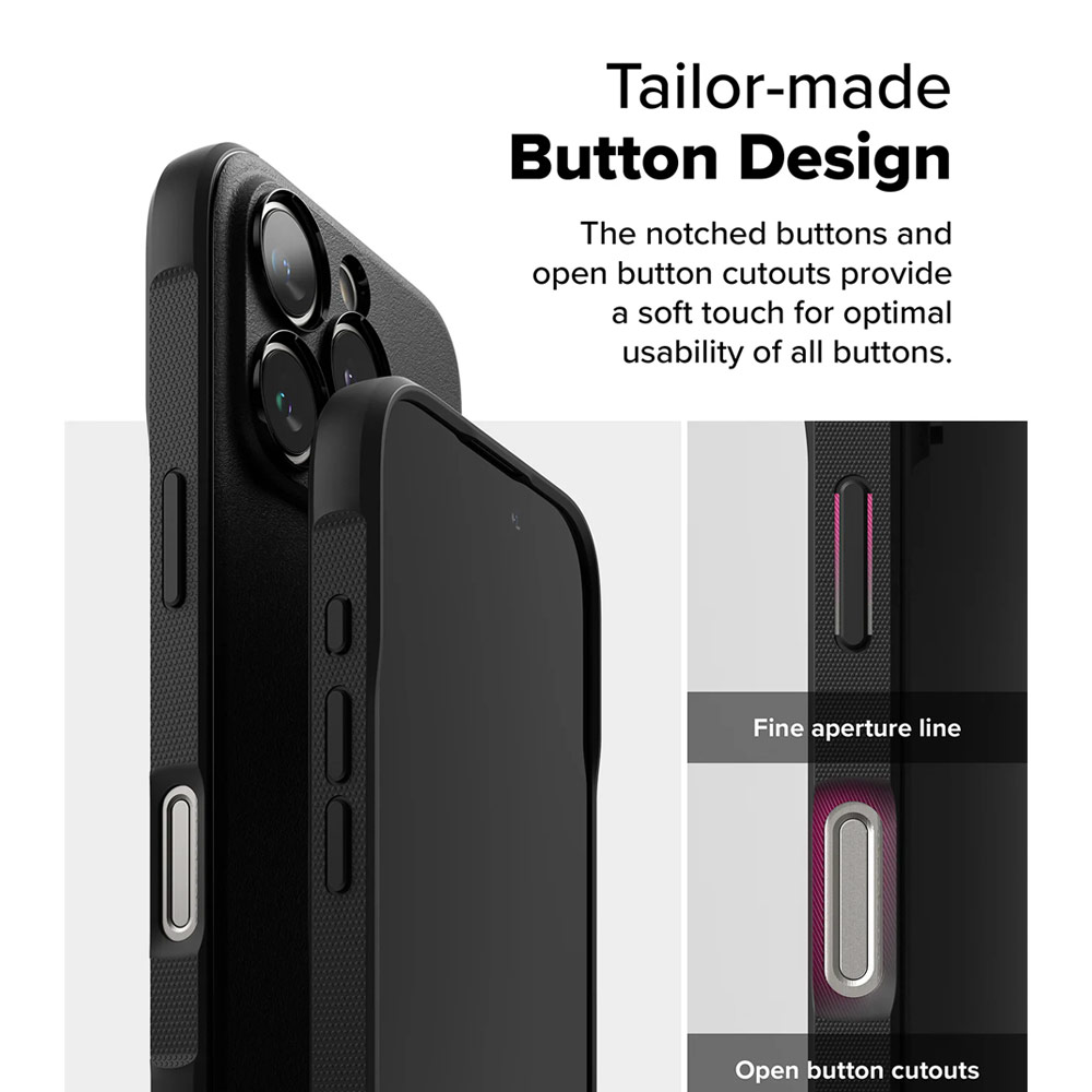 Picture of Apple iPhone 16 Pro Max 6.9 Case | Ringke Onyx Tough Heavy Duty Slim Light Drop Protection Case for Apple iPhone 16 Pro Max 6.9 (Black)