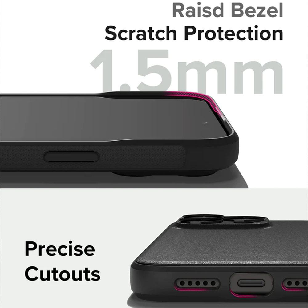 Picture of Apple iPhone 15 Pro Max 6.7 Case | Ringke Onyx Tough Heavy Duty Slim Light Drop Protection Case for Apple iPhone 15 Pro Max 6.7 (Black)