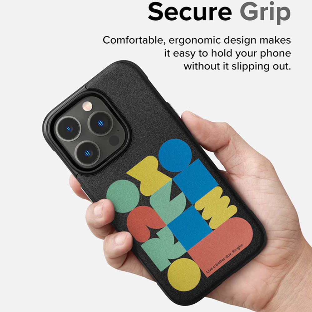 Picture of Apple iPhone 14 Pro Max 6.7 Case | Ringke Onyx Design Tough Heavy Duty Protection Case for Apple iPhone 14 Pro Max 6.7 (Block)
