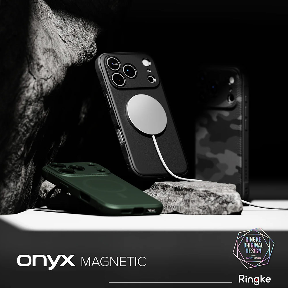 Picture of Apple iPhone 17 Pro 6.3 Case | Ringke Onyx Magnetic TPU Anti Finger Print Anti Slip Drop Protection Case for iPhone 17 Pro 6.3 (Black)