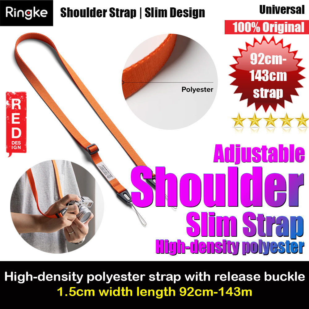 Picture of Ringke High density polyester Slim Shoulder Strap for Perfect for daily use traveling hiking smartphone Portable Handheld Fan Strap (Orange) Red Design- Red Design Cases, Red Design Covers, iPad Cases and a wide selection of Red Design Accessories in Malaysia, Sabah, Sarawak and Singapore 