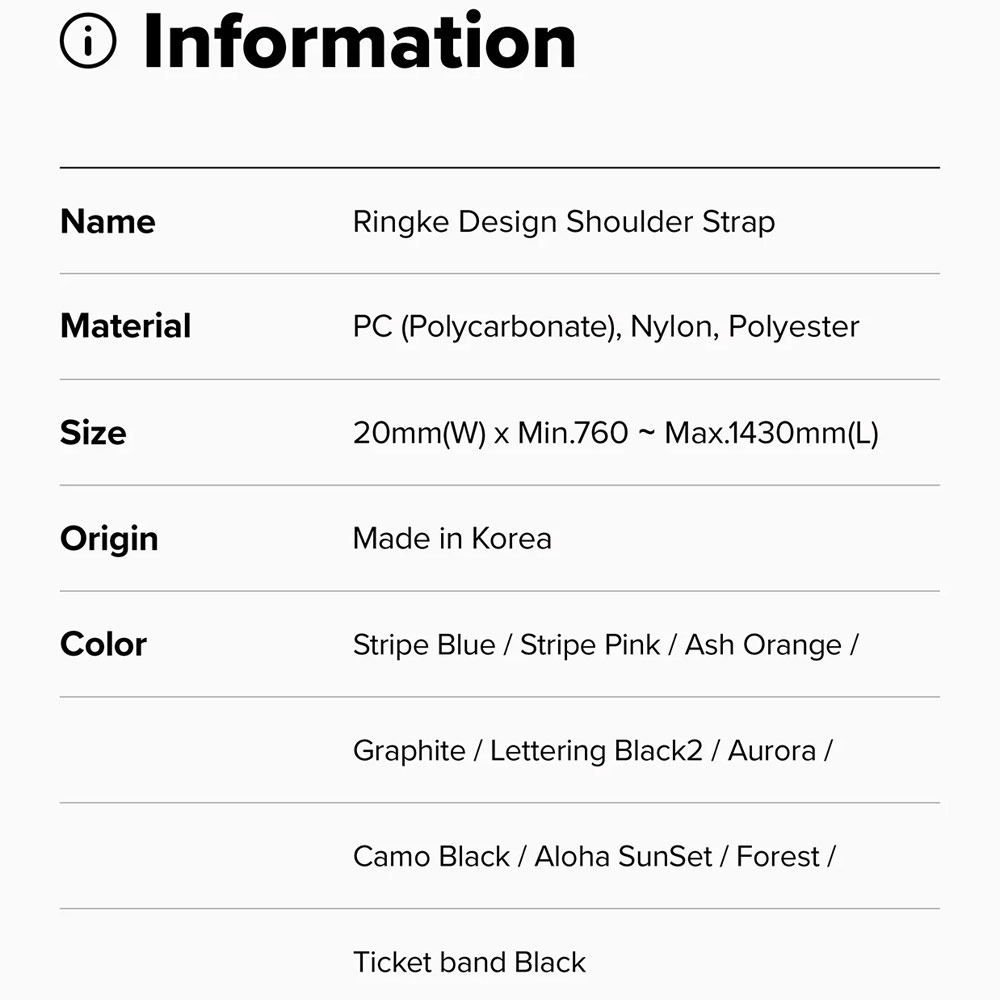 Picture of Ringke High density polyester Shoulder Strap for Perfect for daily use traveling hiking smartphone  Portable Handheld Fan Strap  (Stripe Blue)