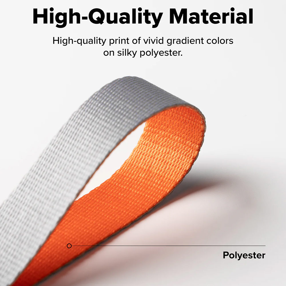 Picture of Ringke High density polyester Shoulder Strap for Perfect for daily use traveling hiking smartphone Portable Handheld Fan Strap (Ash Orange)