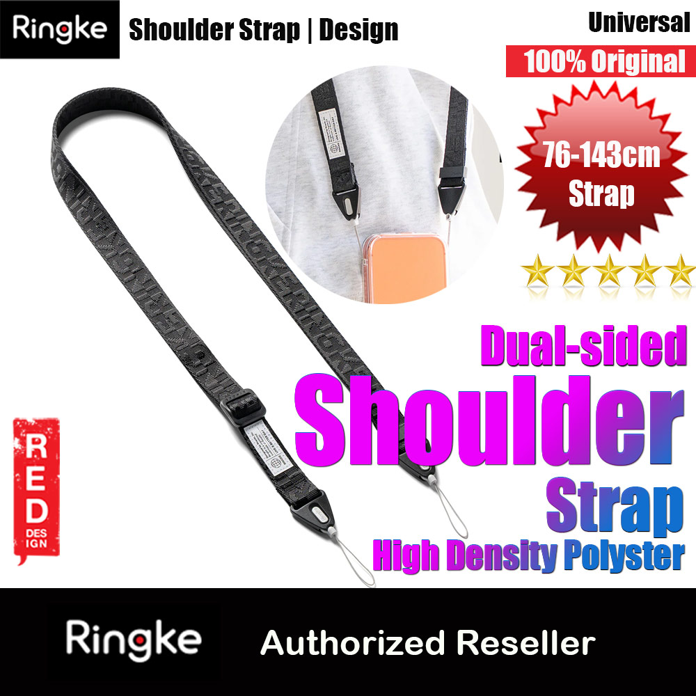 Picture of Ringke High density polyester Shoulder Strap for Perfect for daily use traveling hiking smartphone Portable Handheld Fan Strap (Lettering Black 3) Red Design- Red Design Cases, Red Design Covers, iPad Cases and a wide selection of Red Design Accessories in Malaysia, Sabah, Sarawak and Singapore 