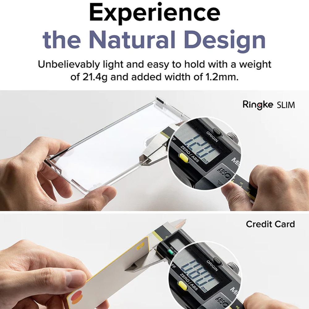 Picture of Samsung Galaxy Z Fold 5 Case | Ringke Anti Yellowing Ultra Slim Protection Case with Strap Hole for Samsung Galaxy Z Fold 5 (Clear)