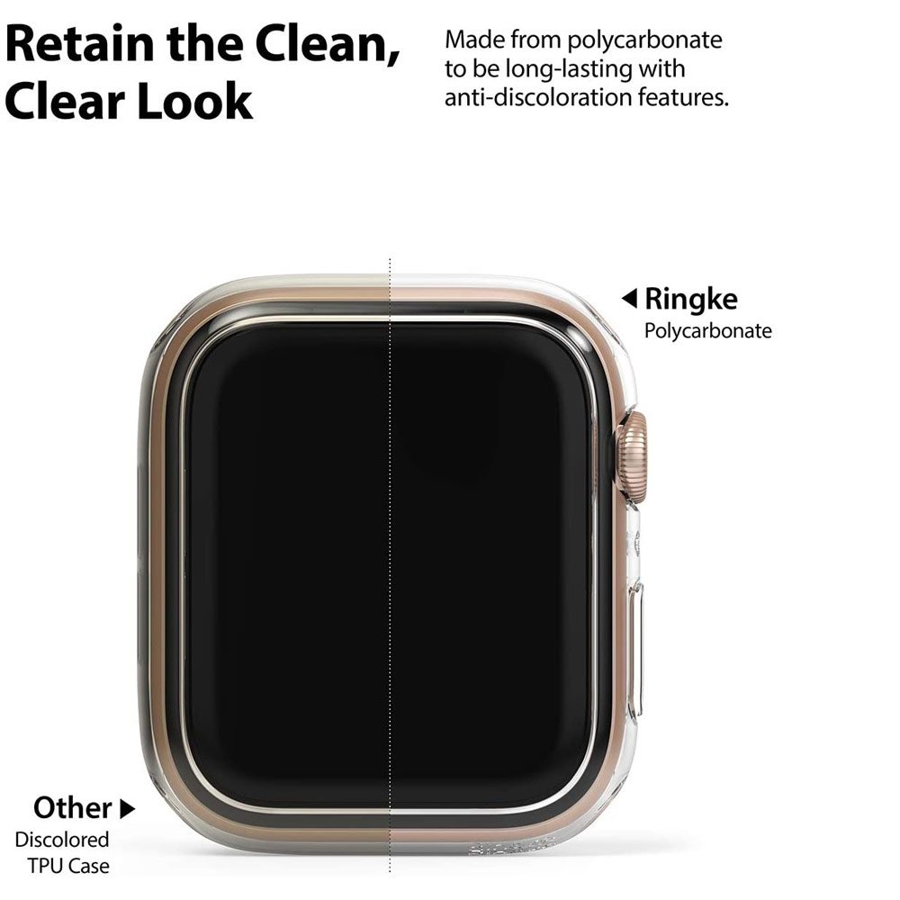 Picture of Apple Watch 44mm Case | Ringke Slim Perfect Fit Case for Apple Watch Series 4 5 6 SE 44mm  (2 PACK with Clear)