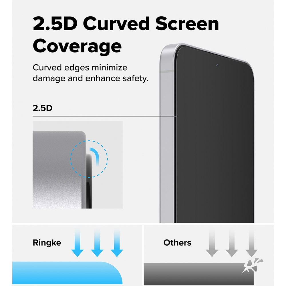 Picture of Samsung Galaxy S25 FE Screen Protector | Ringke Easy Slide Tempered Glass Screen Protector for Samsung Galaxy S25 FE (Clear) 2pcs