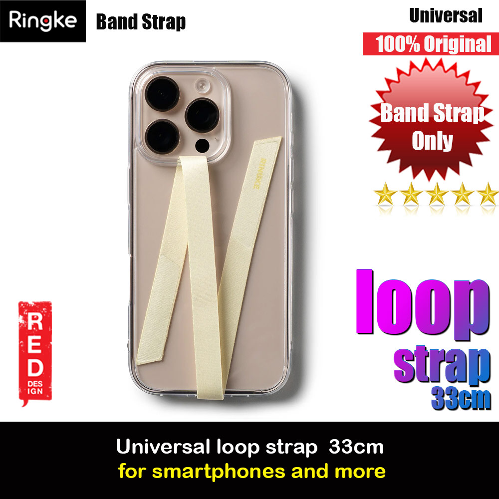 Picture of Ringke Universal Loop Band Strap for smartphones (Butter Yellow) Red Design- Red Design Cases, Red Design Covers, iPad Cases and a wide selection of Red Design Accessories in Malaysia, Sabah, Sarawak and Singapore 