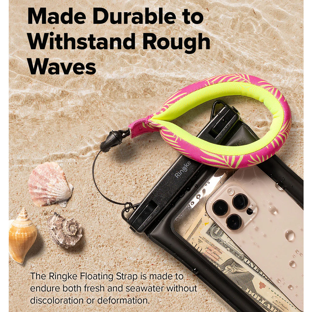Picture of Ringke Your device will stay floating with our Ringke Floating Strap (Palm Leaves)