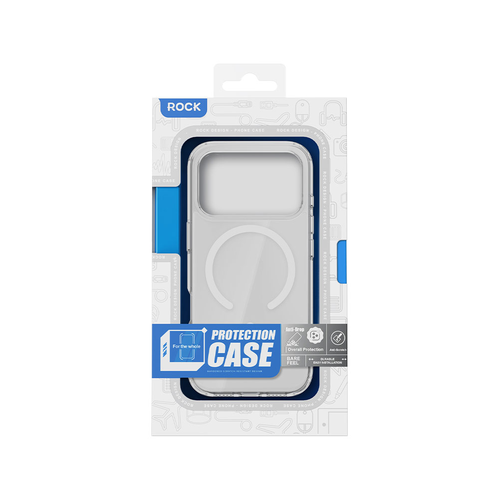 Picture of Apple iPhone Air 6.5 Case | Rock Crystal Shield Magnetic Drop Protection Case for iPhone Air 6.5 (Clear)