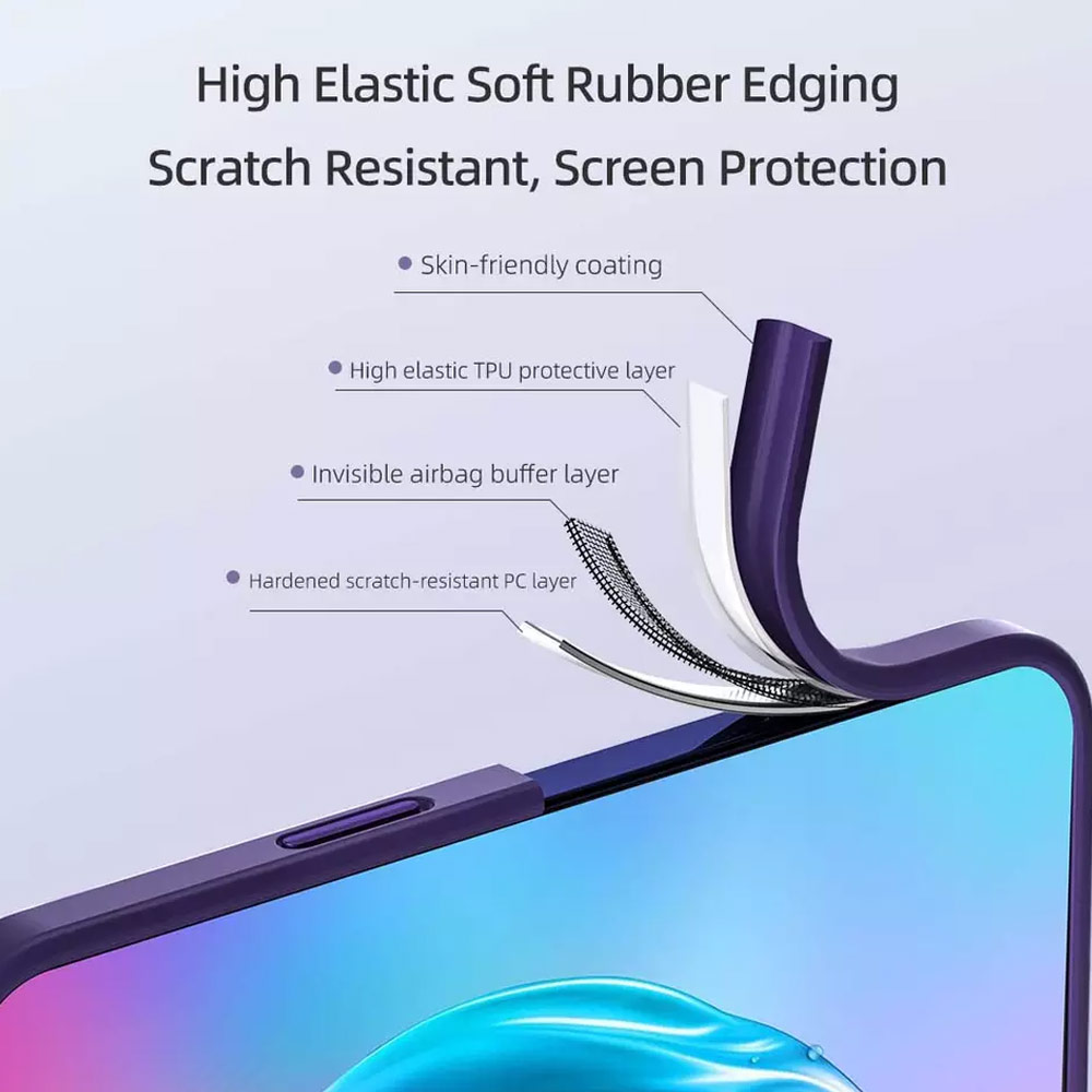 Picture of Apple iPhone 14 Pro Max 6.7 Case | Rock Guard Touch Lens Protection Anti Finger Print Drop Protection Magsafe Compatible Case for iPhone 14 Pro Max 6.7 (Matte Purple)