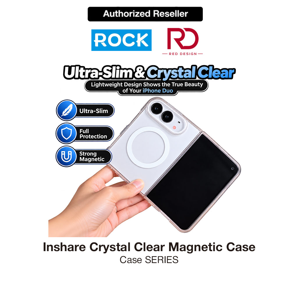 ROCK Inshare Crystal Clear Magnetic Case for iPhone Duo - Clear