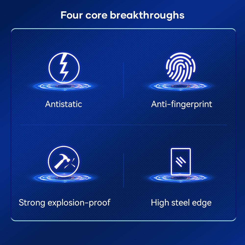 Picture of Apple iPhone 13 6.1  | Rock Space HD Full Coverage Anti Static Tempered Glass for iPhone 13 iPhone 13 Pro 6.1 (Anti Static Clear)