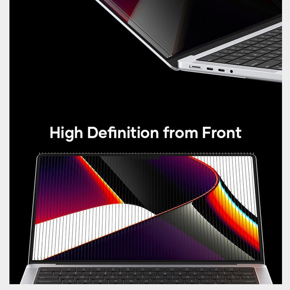 Picture of Apple Macbook Pro 14.2 2021 Screen Protector | Rock Space Magnetic Privacy Anti Peep View PET HD Screen Protector for Macbook Pro 14.2"
