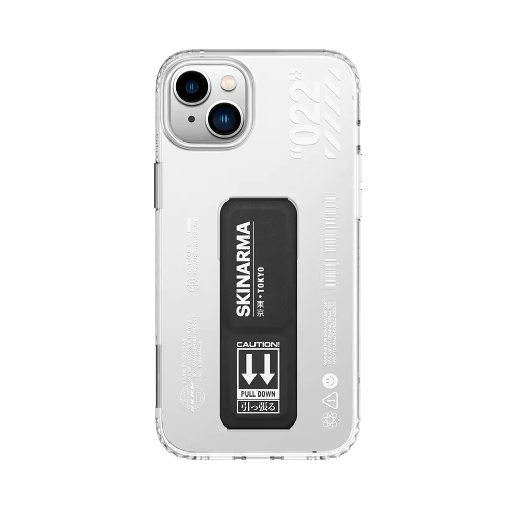 Picture of Apple iPhone 14 6.1 Case | Skinarma Taihi Sora 4 Corners Drop Protection Grip Stand Case for iPhone 14 6.1 (Black)