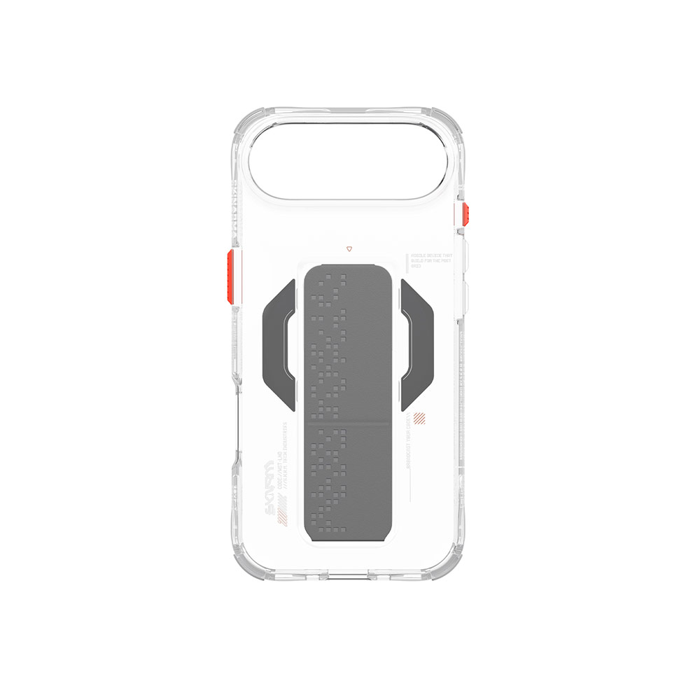 Picture of Apple iPhone Air 6.5 Case | Skinarma Haxa Magcharge Grip Stand Droop Protection Case for iPhone Air 6.5 (Clear)