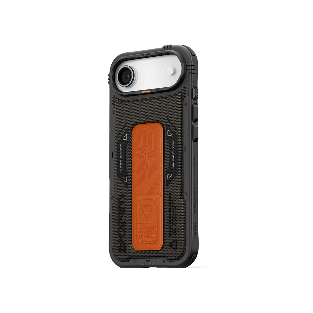 Picture of Apple iPhone Air 6.5 Case | Skinarma Phantom Magcharge Grip Stand Droop Protection Case for iPhone 17 Air 6.5 (Olive)