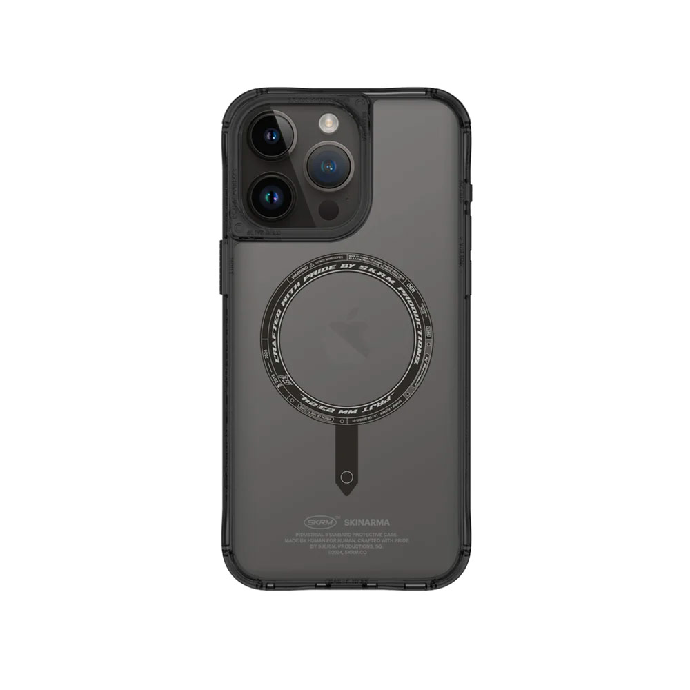Picture of Apple iPhone 15 Pro Max 6.7 Case | Skinarma Saido Magsafe Series Drop Protection Case for iPhone 15 Pro Max 6.7 (Black)