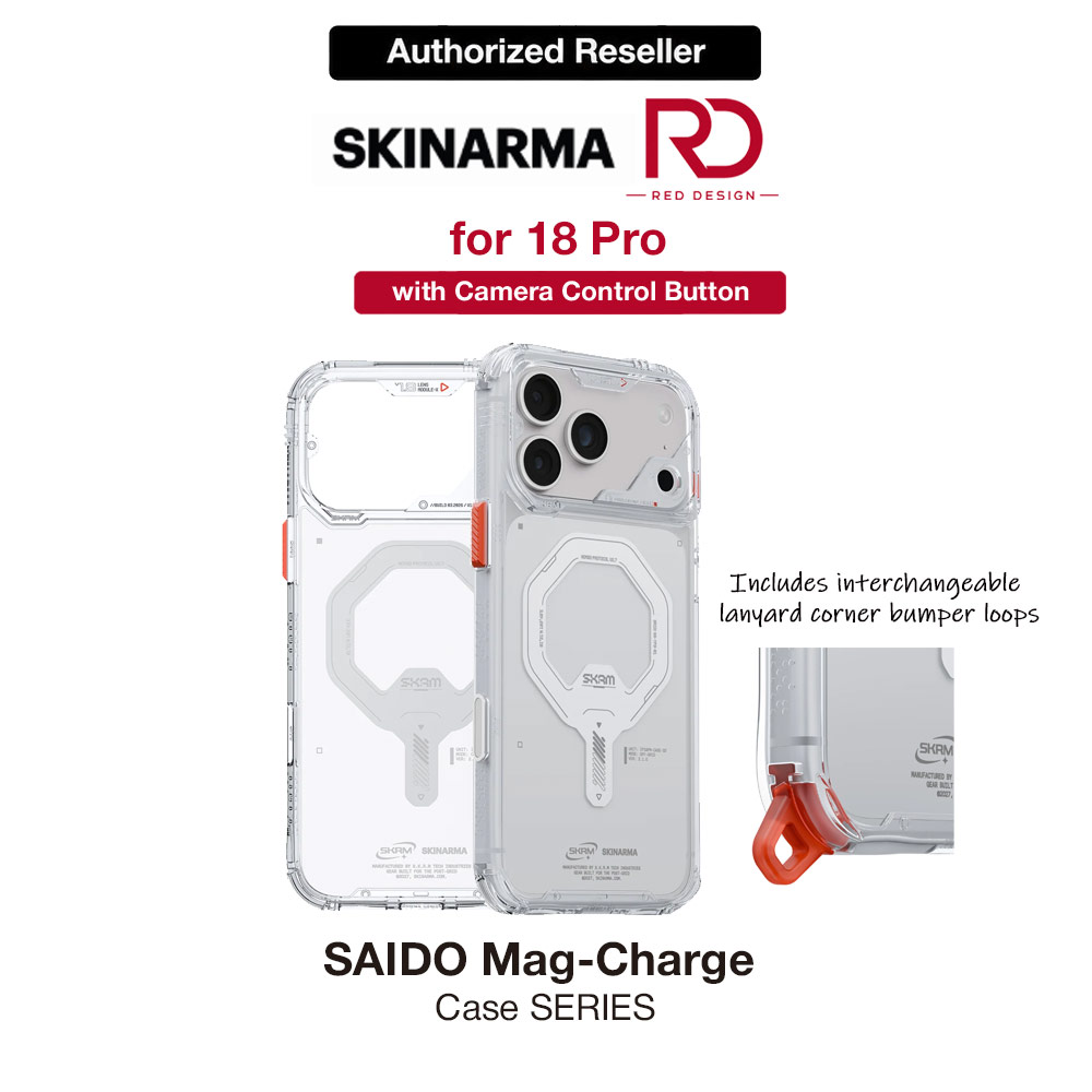 Picture of Skinarma Saido Magnetic Charge Drop Protection Case with Camera Control Button for iPhone 18 Pro 6.3 - Clear Apple iPhone 18 Pro- Apple iPhone 18 Pro Cases, Apple iPhone 18 Pro Covers, iPad Cases and a wide selection of Apple iPhone 18 Pro Accessories in Malaysia, Sabah, Sarawak and Singapore 