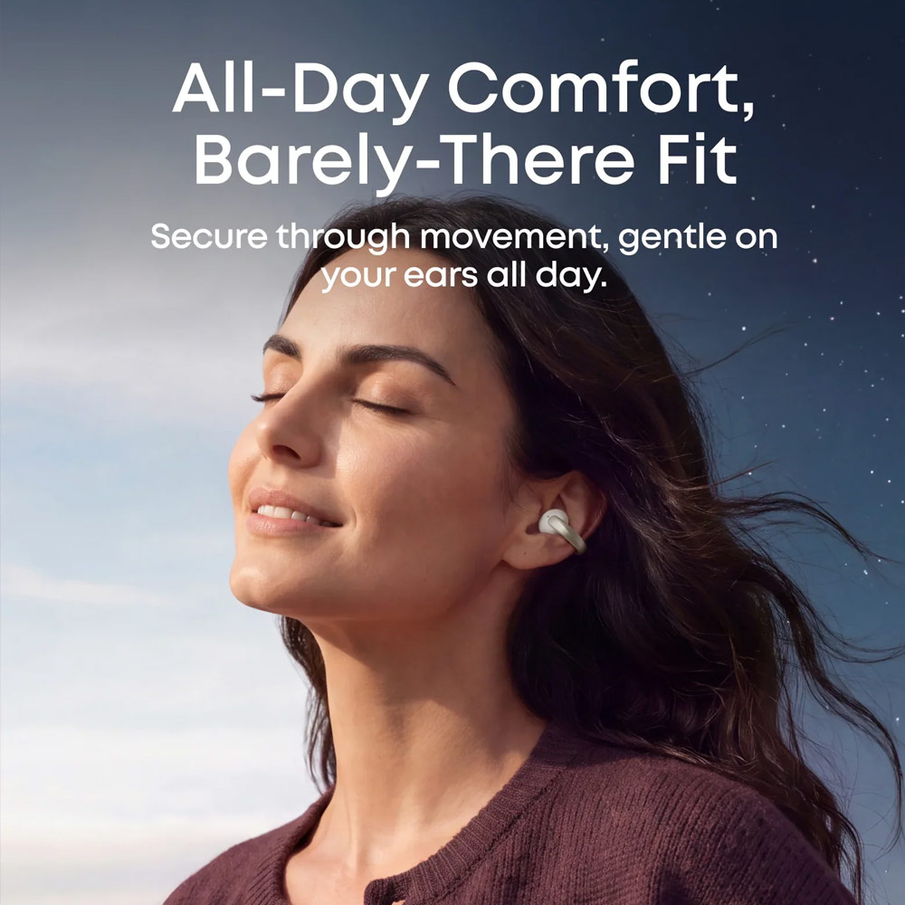 Picture of Soundcore by Anker AeroClip 2 Guinness-Certified Open-Ear Clip-On Earbuds with AI Clear Calls - Midnight Black