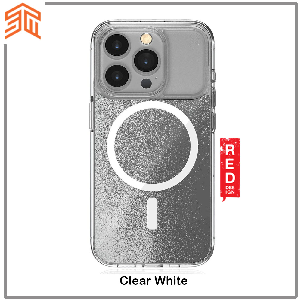 Picture of Apple iPhone 15 Pro 6.1 Case | STM Relax Sand Magnetic Drop Protection Case for iPhone 15 Pro 6.1 (Clear White)