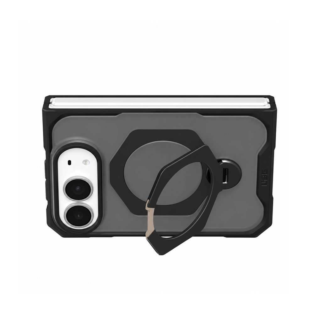 Picture of Apple iPhone Duo Case | UAG Mouve XTE Rotatable Metal Kickstand Magnetic Drop Protection Case for iPhone Duo - Ash