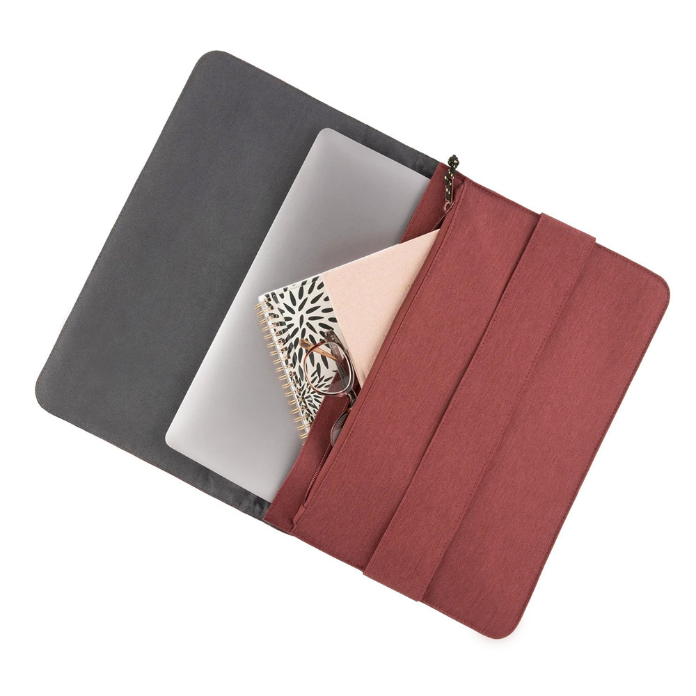 Picture of UAG [U] MOUVE Laptop Tablet Macbok Sleeve and Interior zipper pocket for pens small accessories for Laptop Macbook Tablet up to 13 inches ( Aubergine)