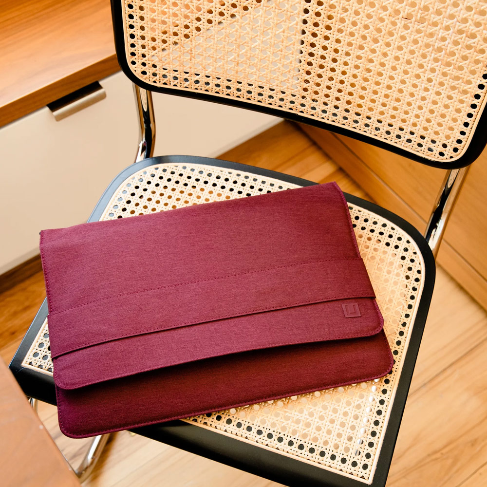 Picture of UAG [U] MOUVE Laptop Tablet Macbok Sleeve and Interior zipper pocket for pens small accessories for Laptop Macbook Tablet up to 13 inches ( Aubergine)