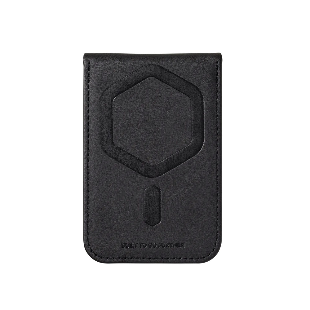 Picture of Apple iPhone 13 6.1  | UAG Metropolis Kevlar Leather MagSafe Wallet and Stand Kickstand Card Holder Phone Stand (Kevlar Element Green)