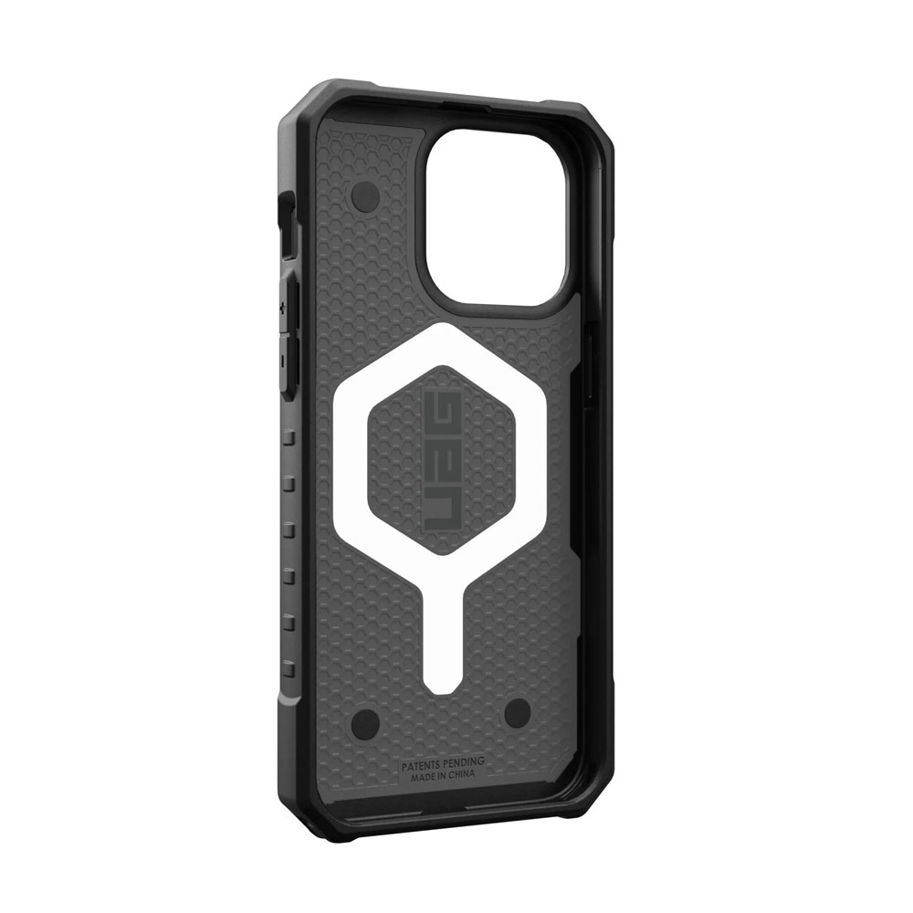 Picture of Apple iPhone 15 Pro Max 6.7 Case | UAG Pathfinder Magsafe Compatible Drop Proof Case for iPhone 15 Pro Max 6.7 (Silver)